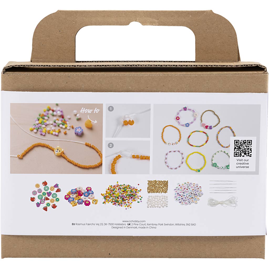 Creativ Company Https: www.cchobby.nl mini-creatieve-box-sieraden-kleurrijke-armbanden-1-doos