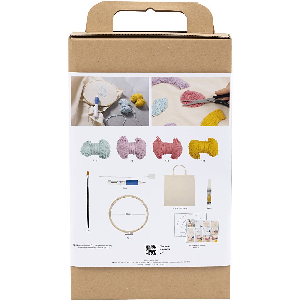 Creativ Company Https: www.cchobby.nl hobbyset-punch-needle-draagtas-pastelkleuren-1-doos