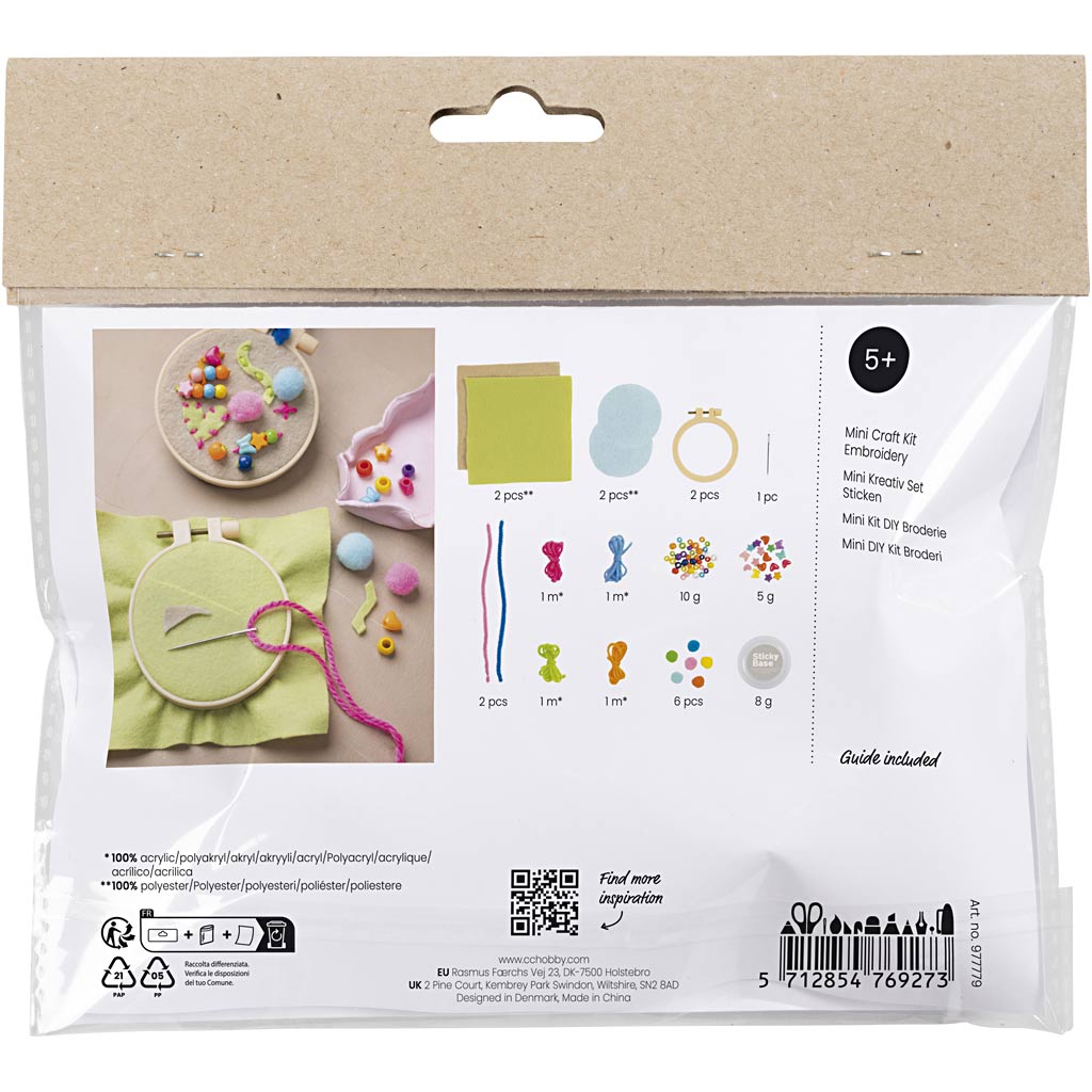 Creativ Company Https: www.cchobby.nl mini-hobbyset-borduurwerk-fantasie-1-doos
