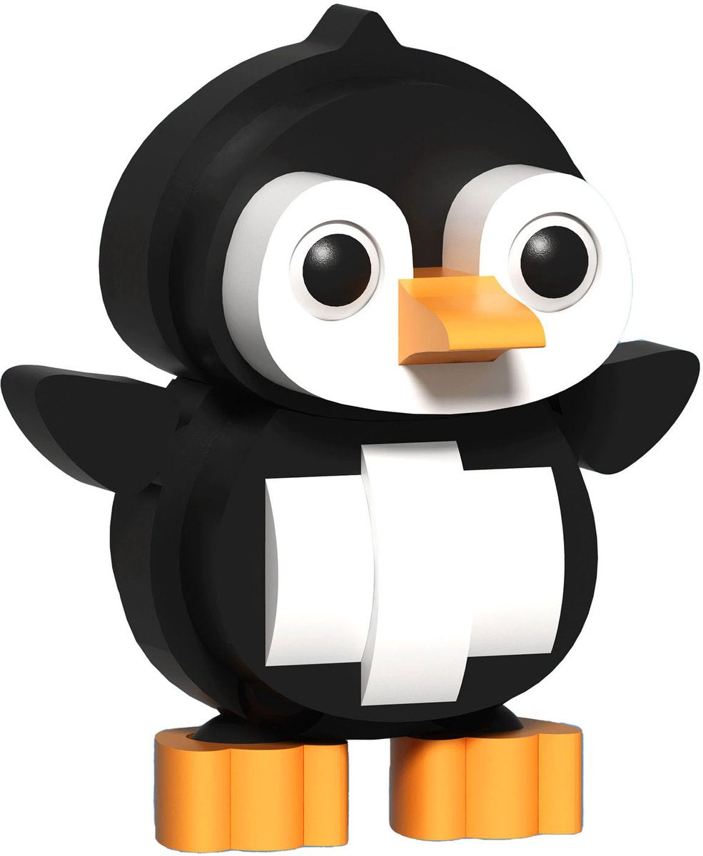Lobbes Speelgoed BV Foam bouwset 3d pinguin
