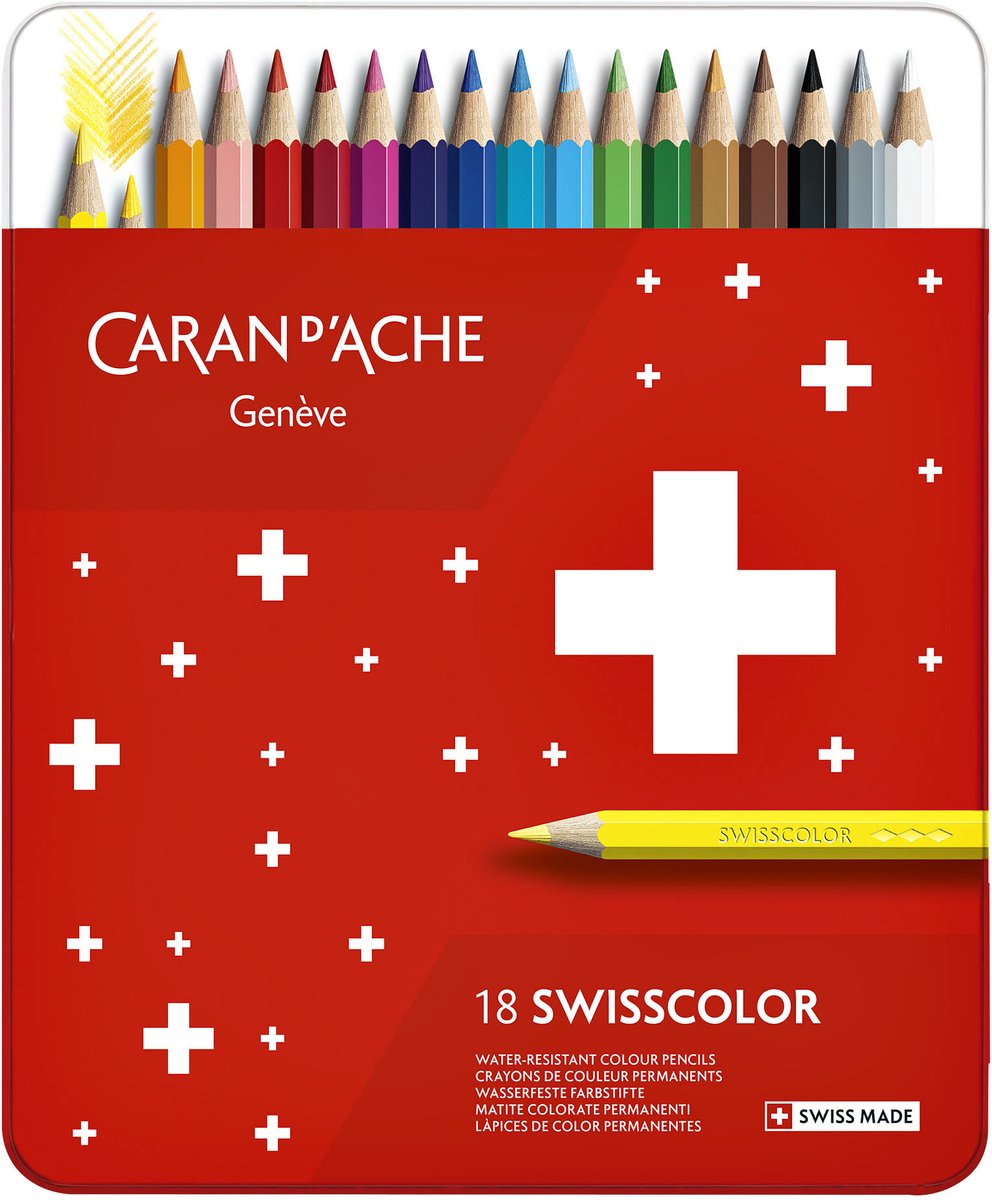 Caran D'ache swisscolor 18 potloden permanent