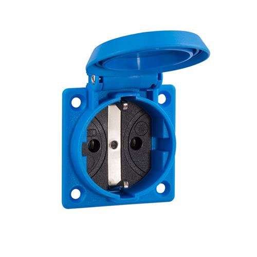 Abl Machinecontactdoos 2p+r a blauw ip54 50x50mm