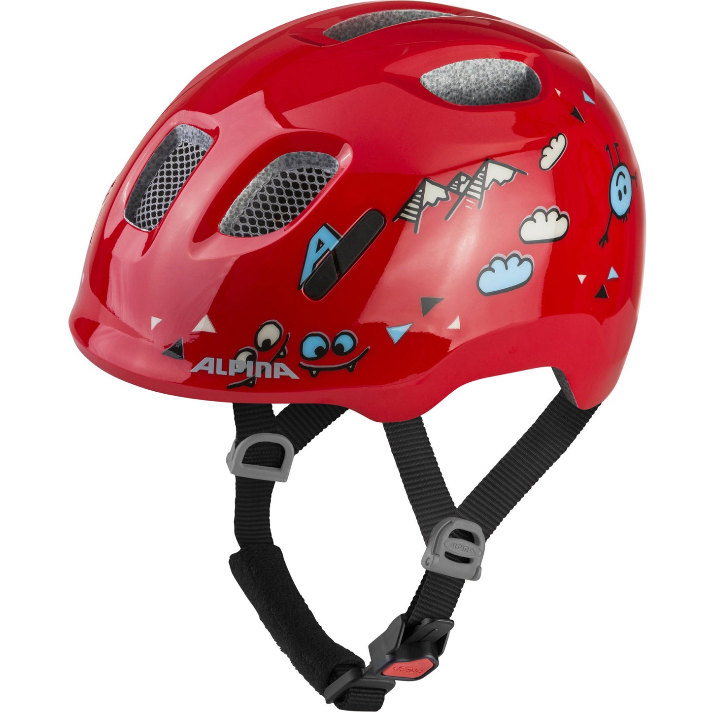 Olympic Sportswear Alpina sports kinderhelm ximo 2 red smile 45-49 glans