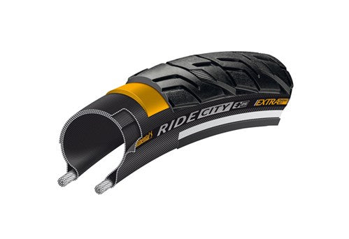 CONTINENTAL Buitenband r 37-622 conti ride city zwart bruin
