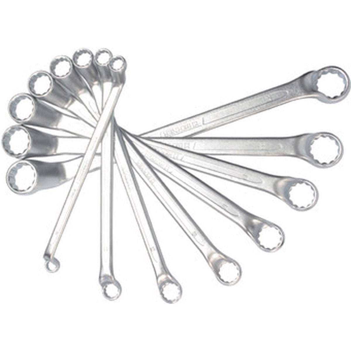 Berner ringsleutelset gebogen set 9 stuks 6-23mm