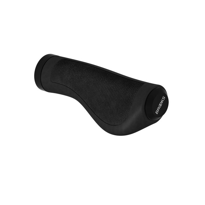 BROOKS Ergonomic rubber grips (100+130mm) - black
