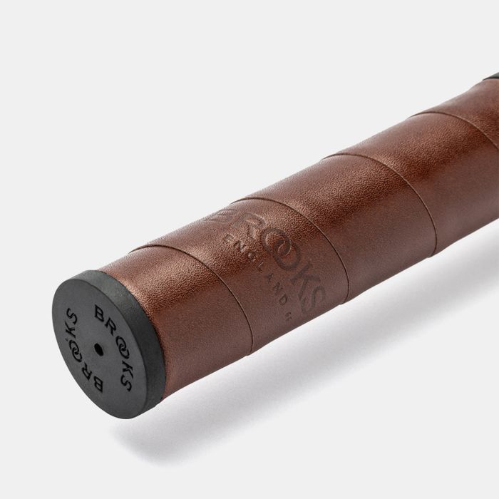 BROOKS Willow leather grip (130+130mm) - antic brown