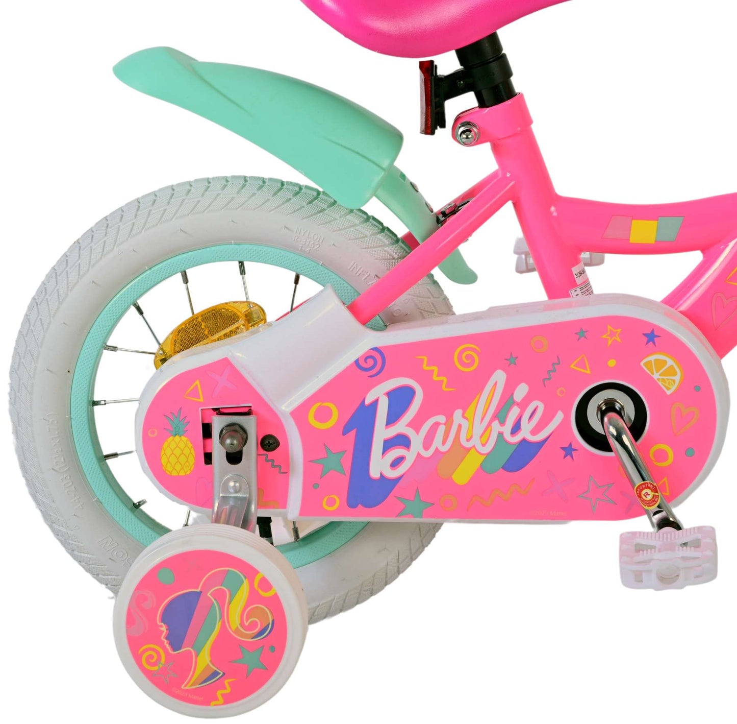 Volare Barbie kinderfiets - meisjes - 12 inch - roze