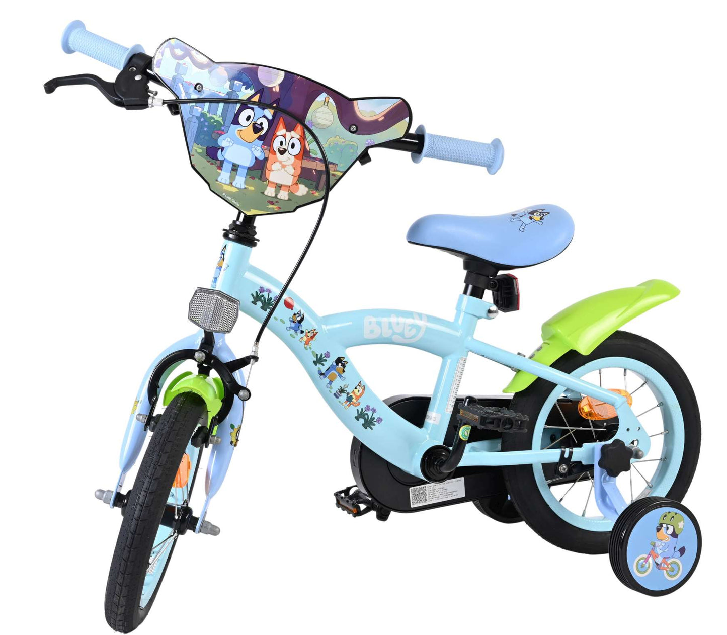 Volare Bluey kinderfiets - uni- 12 inch - blauw