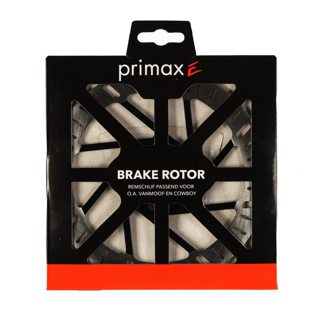 Elvedes Primax e remschijf �160mm incl. 6 bouten zwart zilver