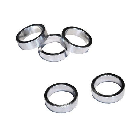 VWP balhoofdtussenring spacer alu 10mm 1.1 8 zilver p 5