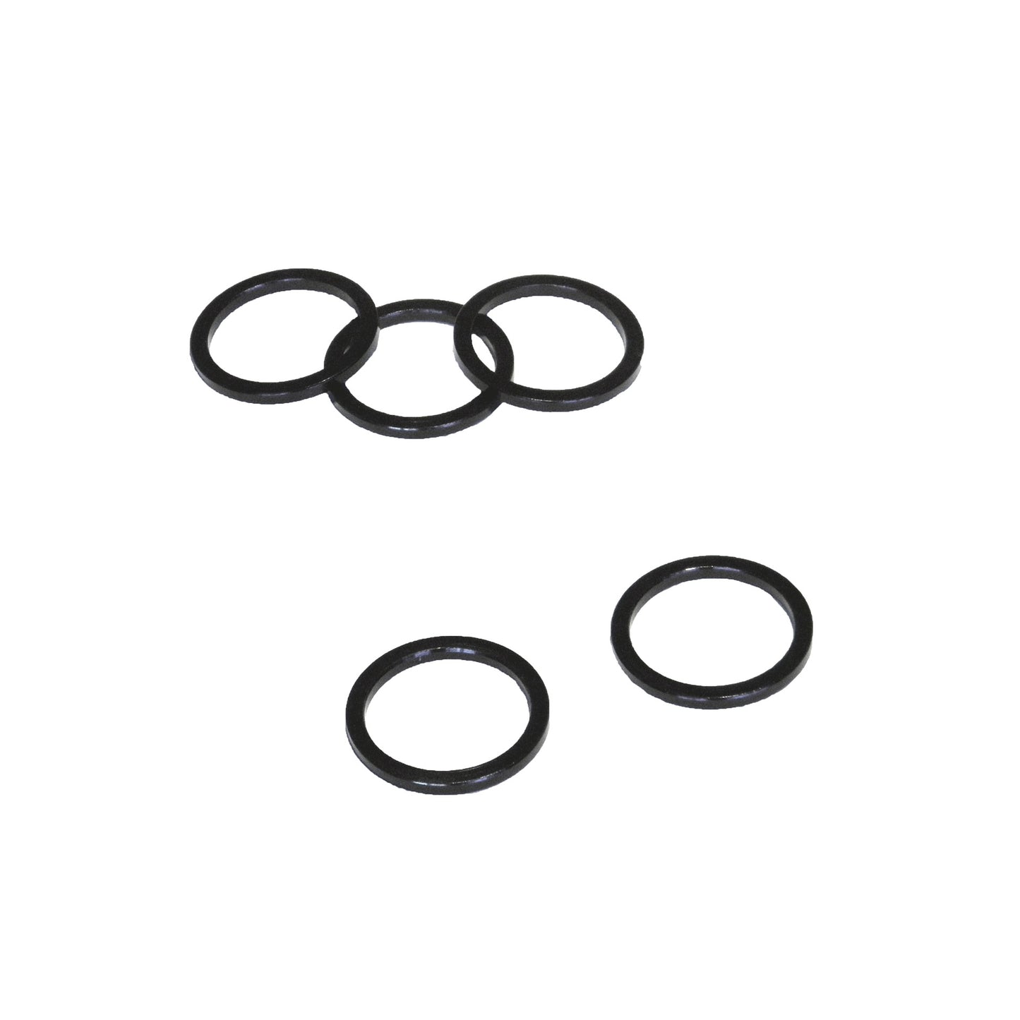 VWP balhoofdtussenring spacer alu 3mm 1.1 8 zwart p 5