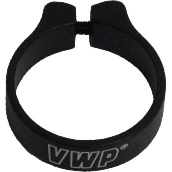 VWP zadelpenklem 28,6mm inbusbout aluminium zwart