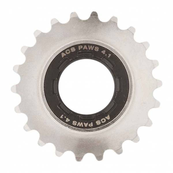 ACS Freewheel bmx 22t 3 32 paws 4.1 nikkel zwart