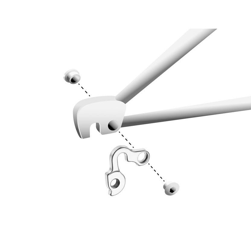 Union derailleurpad GH-129 met schroefset M8x0.75
