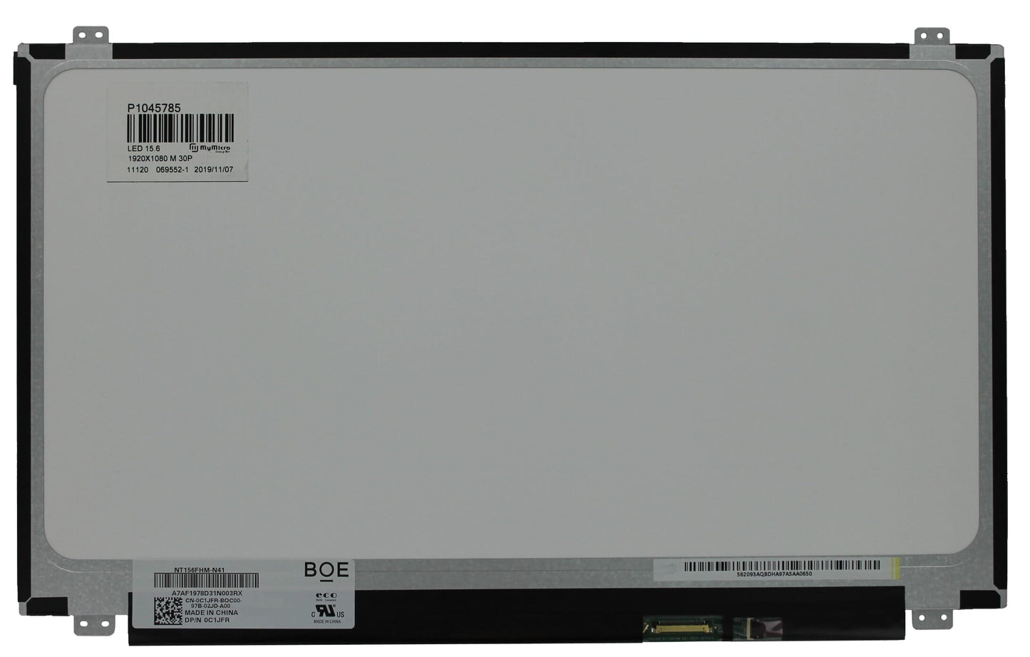 15.6 Inch LCD Scherm 1920x1080 Mat 30Pin eDP