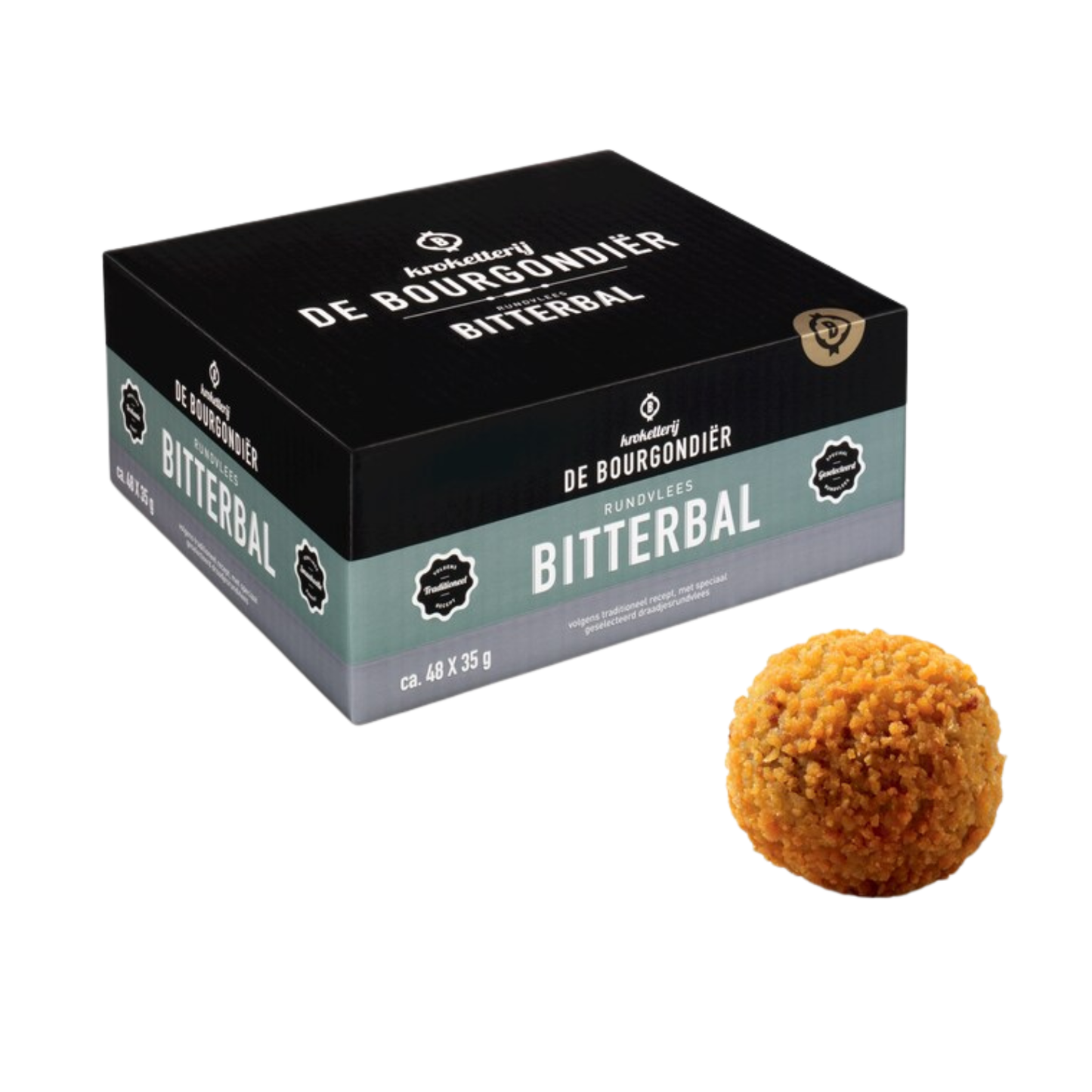 De Bourgondier rundvleesbitterballen (48x 35 gr)