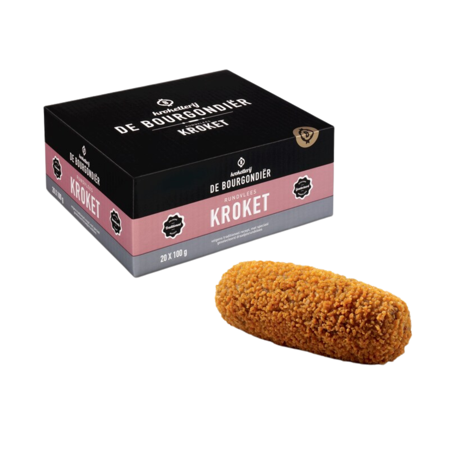 De Bourgondier rundvleeskroket (20x 100 gr)