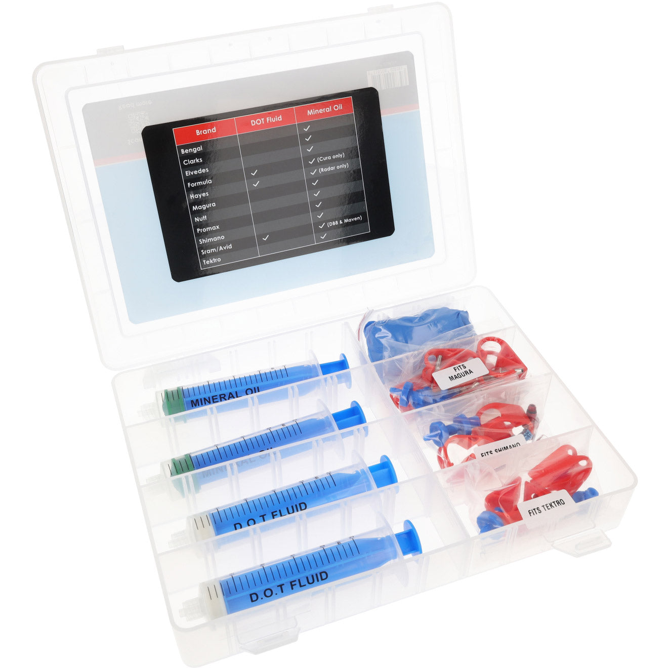 Elvedes Rem ond. hydro bleeding ontluchtings kit universeel tbv vervangen mineraal dot vloeistof
