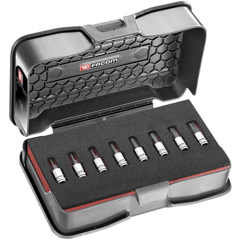Facom bitset � 6-kant ogv-grip gehard staal zwart