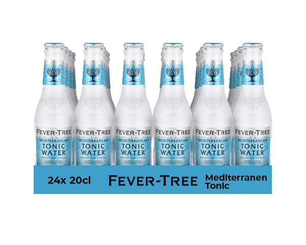 Fever Tree mediterranen tonic water flesje (24x 20cl)