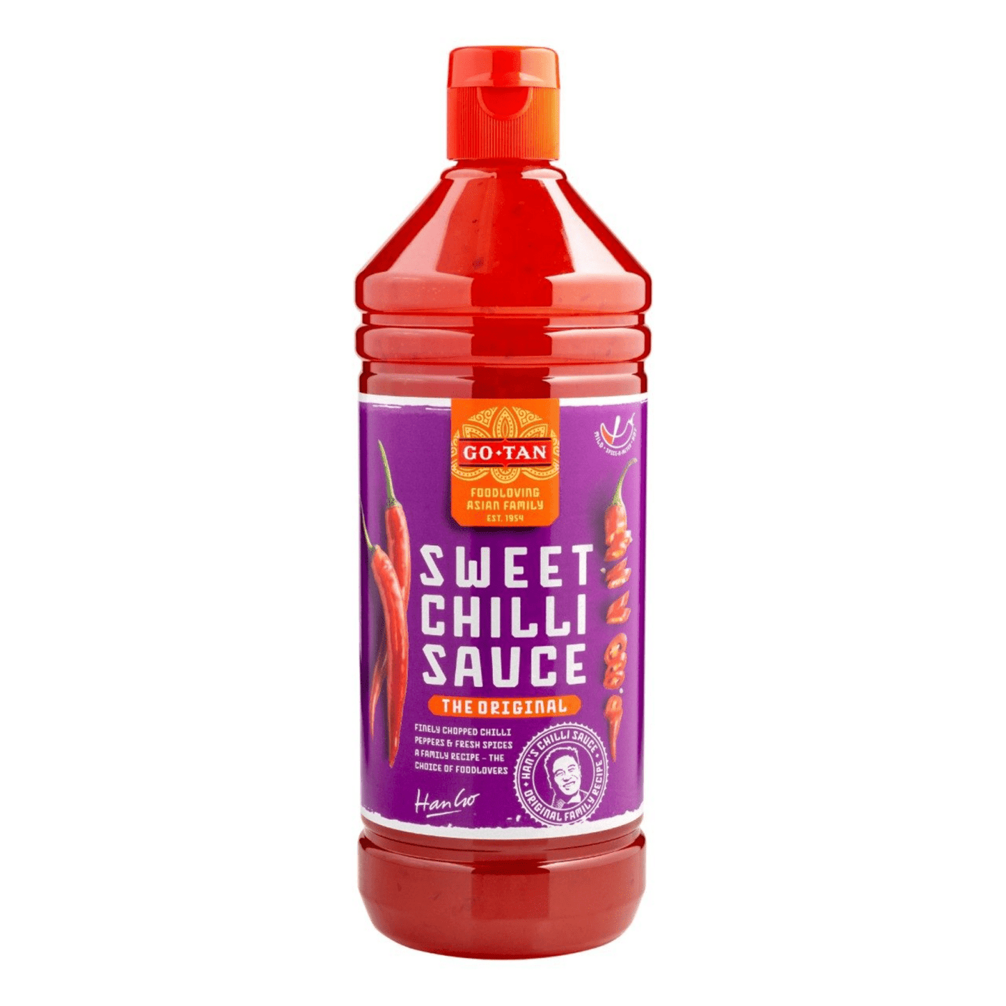 Go-Tan sweet chilisaus (1 liter)