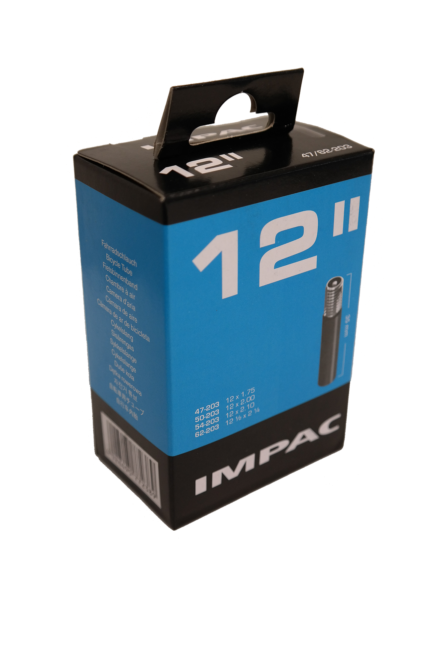 Impac Binnenband (by Schwalbe) AV12 12x1.75 2.35 ETRTO 47 62-203, Ventiel:Schrader auto 35mm