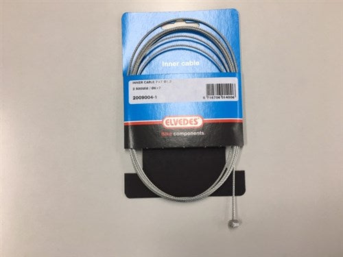 Elvedes Binnenkabel 2,5m 6x7 nippel o.a. gaskabel 4-takt 2009004-1