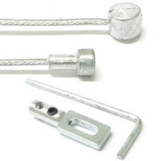 Elvedes Cable Systems BV Elvedes 6481 binnenkabel met 2 nippels (ton peer) uni. haakhevel batavus + inbussleutel