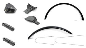 Batavus spatbord set finez e-go pt (f+r) zwart