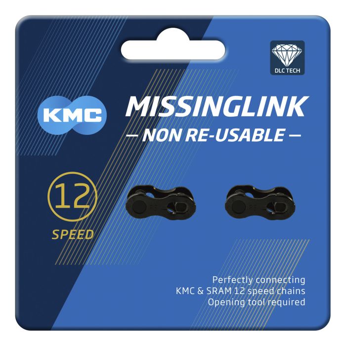 KMC MissingLink DLC 12 - 5.2mm - Zwart