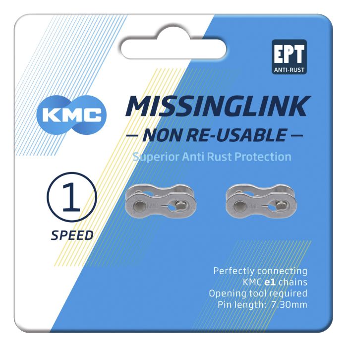 KMC MissingLink E1 E8 EPT, 3 32, 2 stuks, zilverkleurig