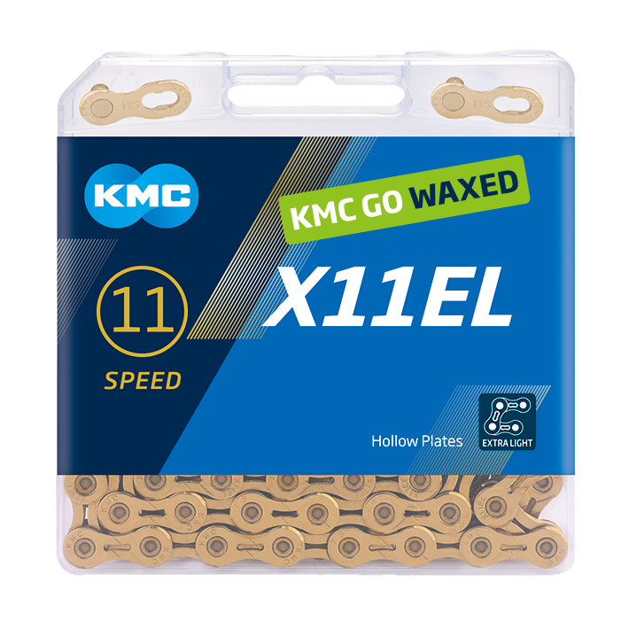 KMC X11el waxed - ti-n - gold