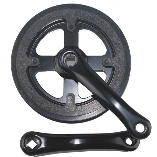 Lasco crankset 32t 127mm dubbele beschermrand zwart