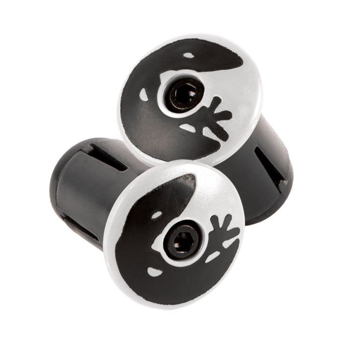 LIZARD SKINS Dsp bar tape plugs - diamond white