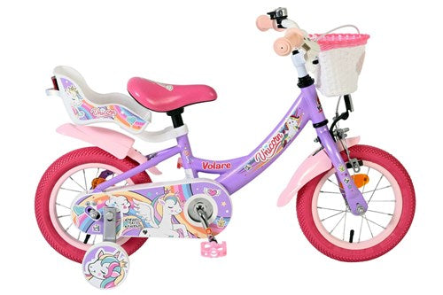 Volare Unicorn 12 fiets paars 61279