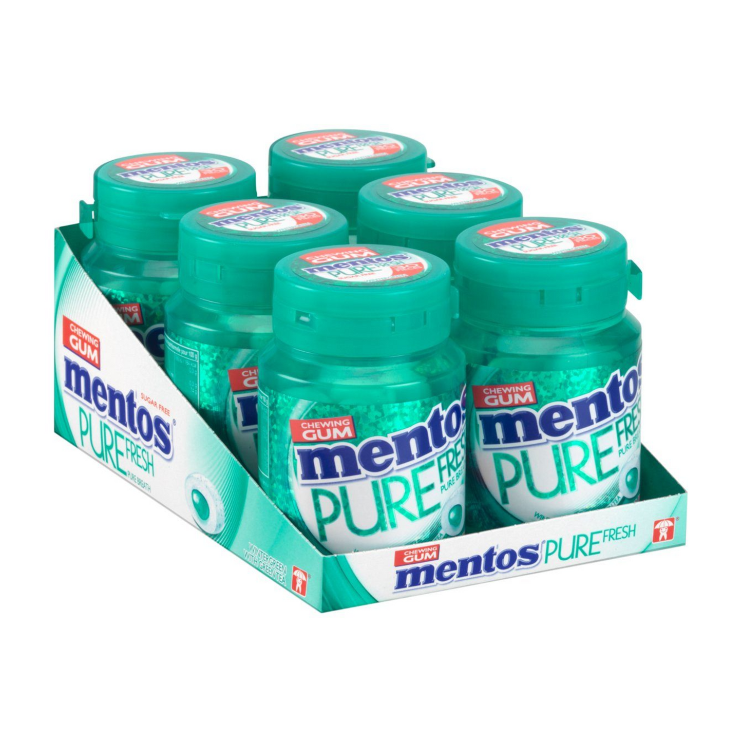Mentos kauwgom wintergreen bottle (6x 30 stuks)