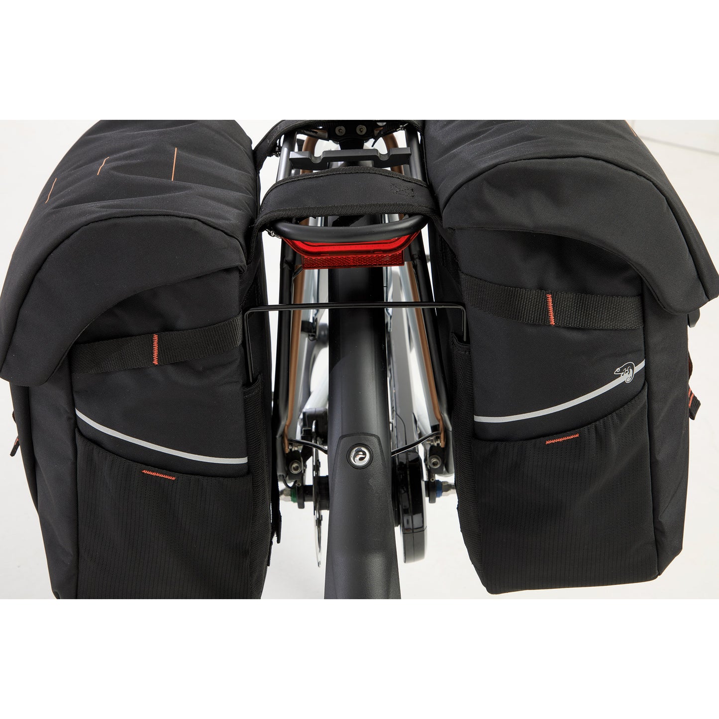 Burgers - New Looxs New looxs vigo 536.156 zwart oranje dubbeltas 40l