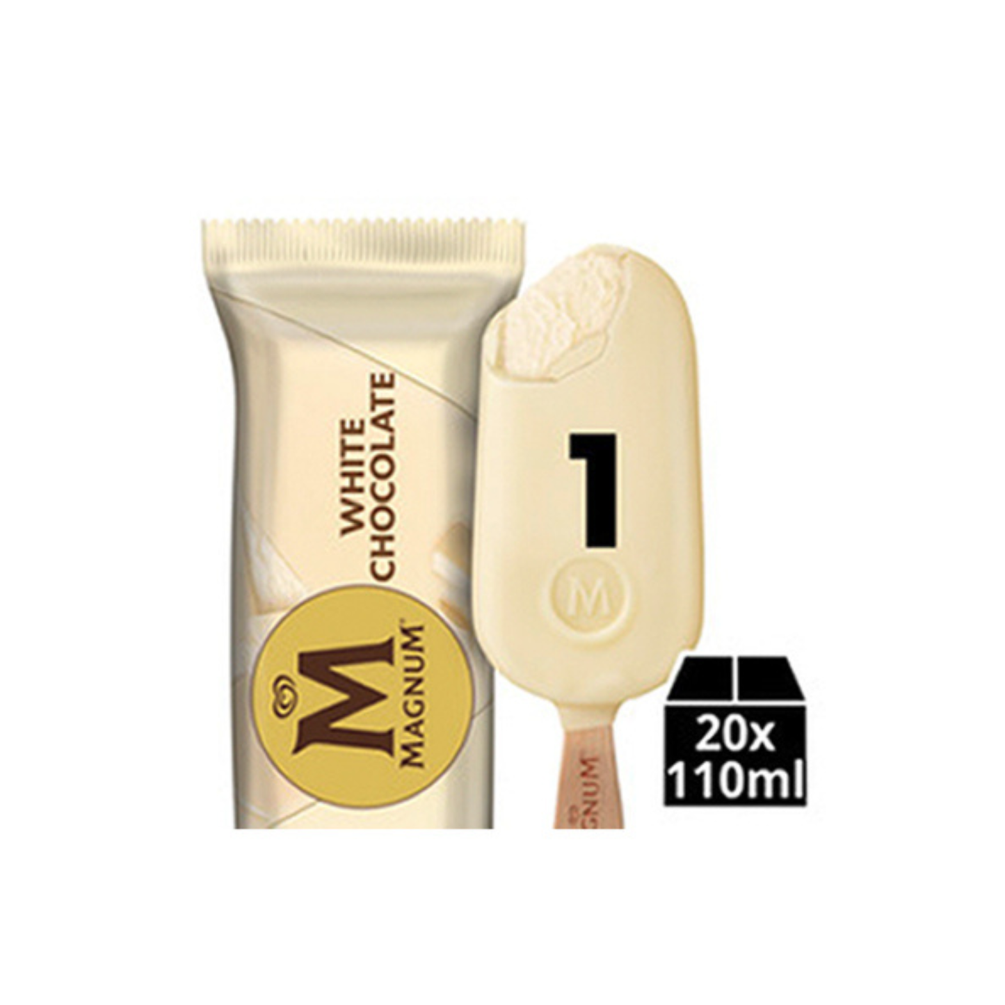 Ola magnum witte chocde (20x 110 ml)