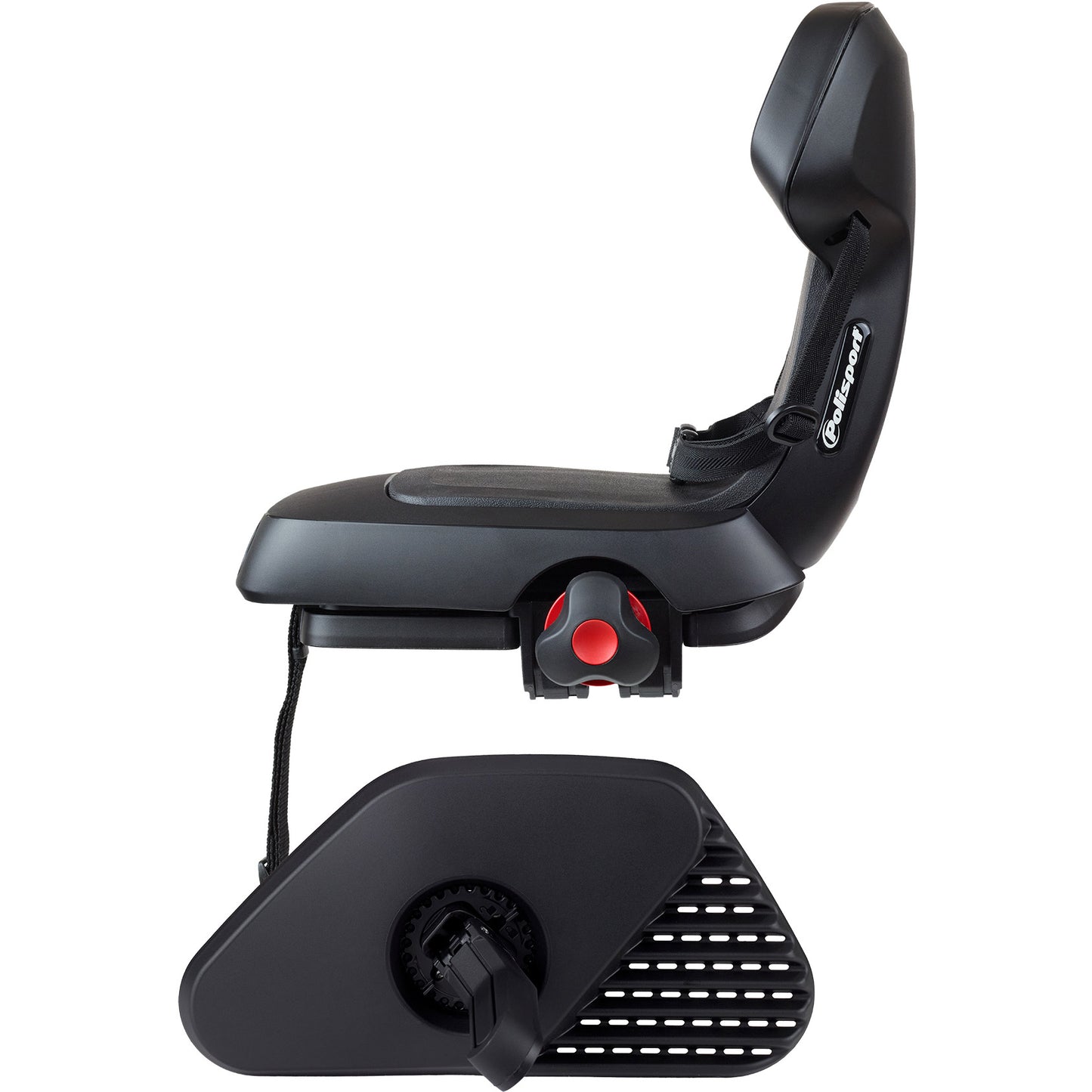 Polisport Plasticos S.A. Polisport achterzitje guppy black serie junior cfs zwart