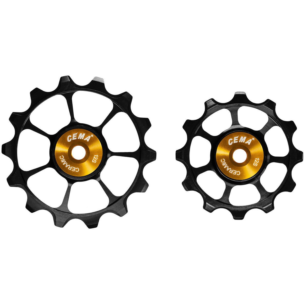CEMA derailleurwieltjes keramisch shimano 12v zwart