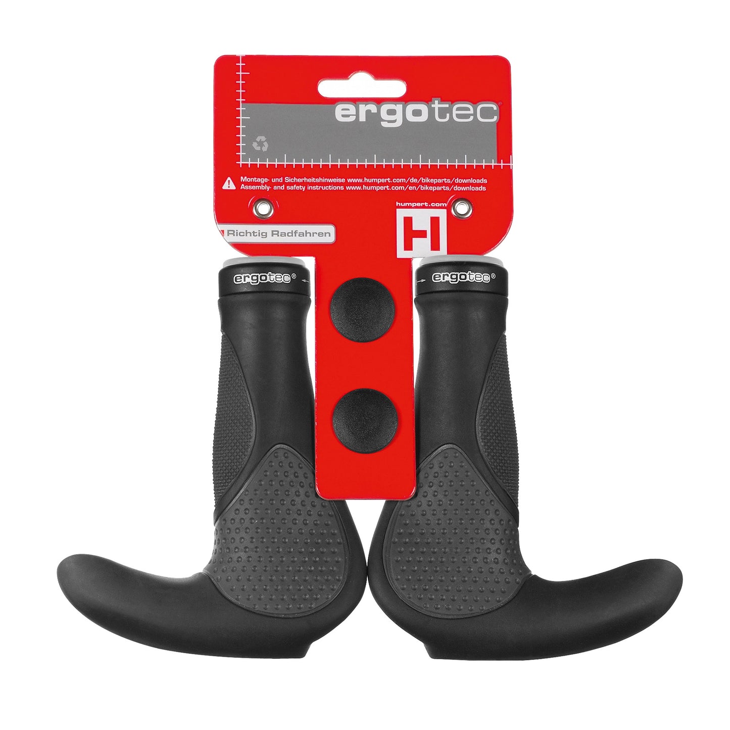 Ergotec Handvatten oslo bar ends lang lang zwart grijs