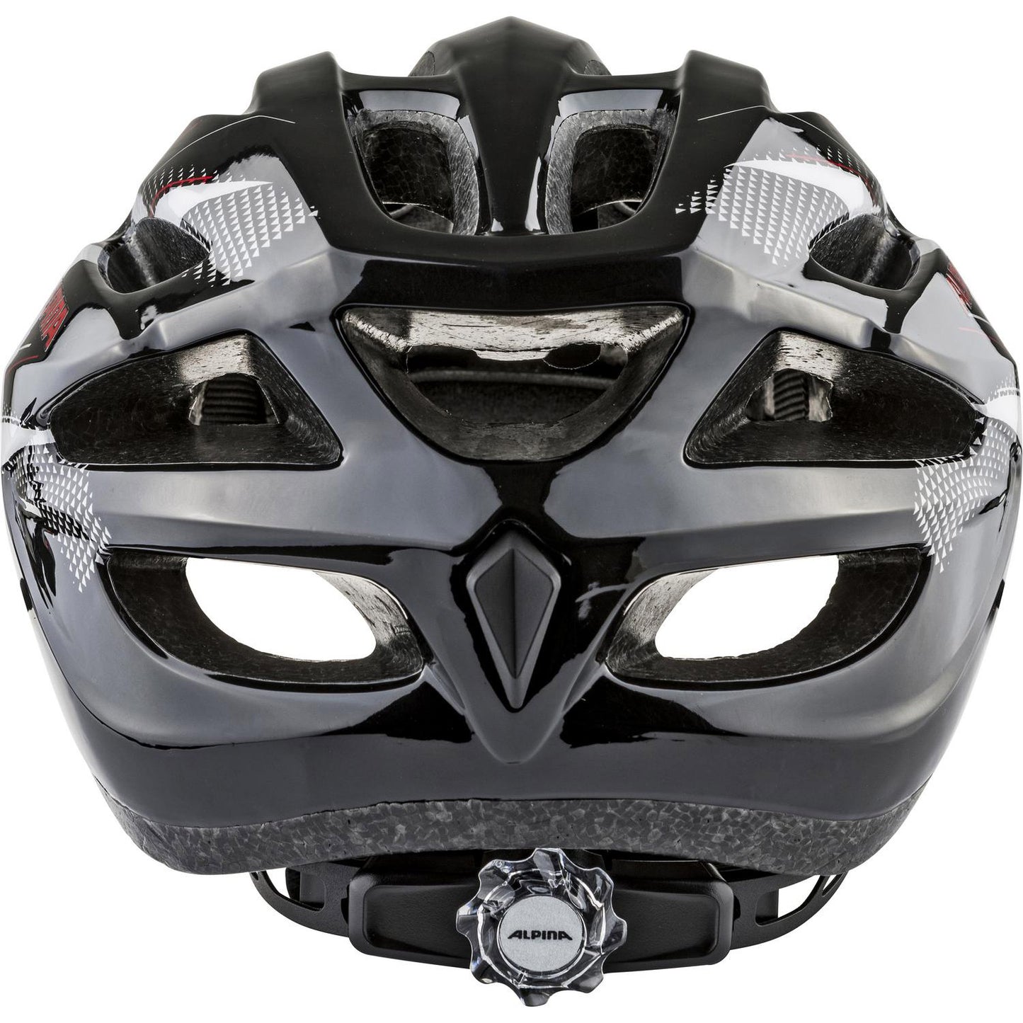 Alpina sports mtb helm mtb17 glans 58-61 zwart wit rood