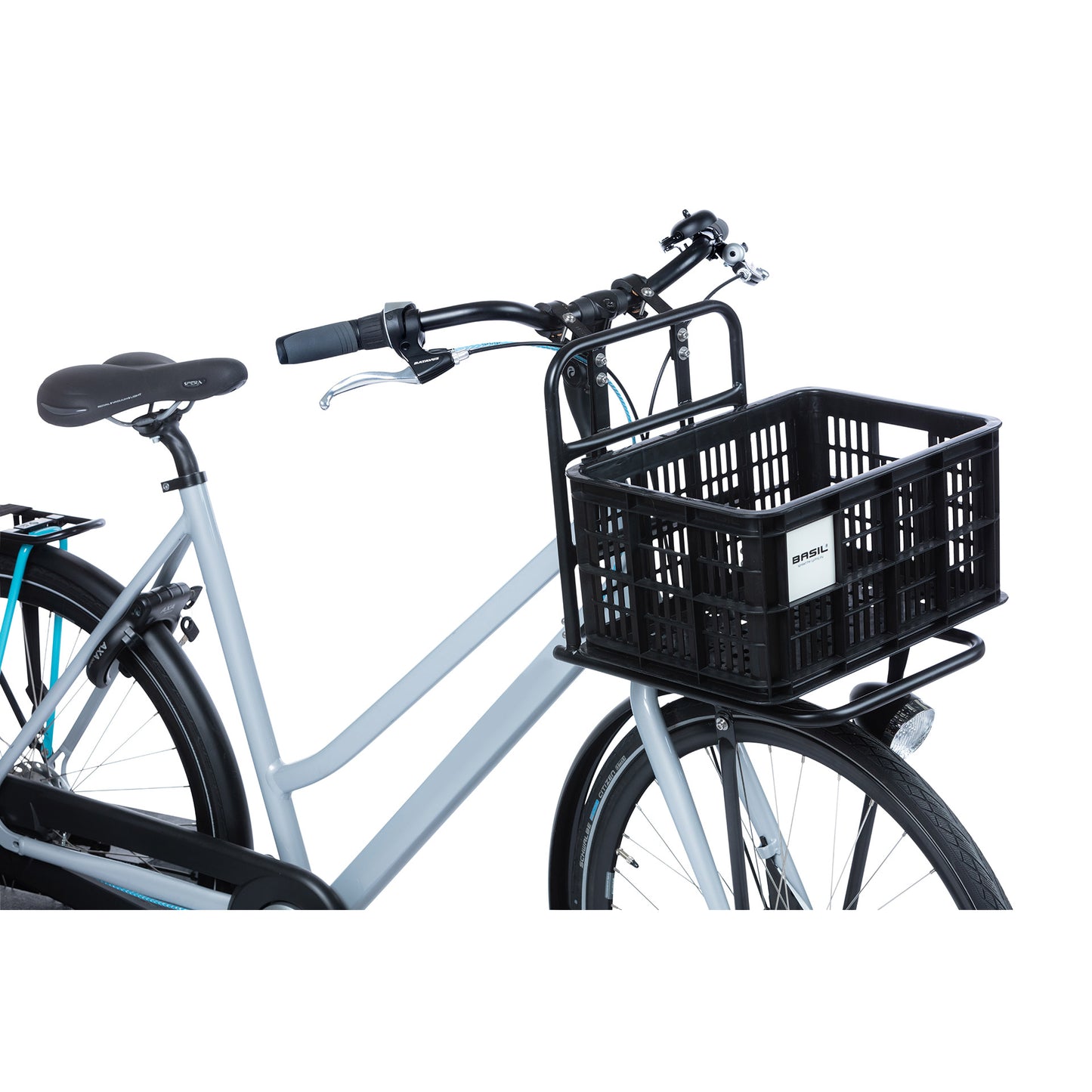 Basil fietskrat S - klein - 17.5 liter - zwart