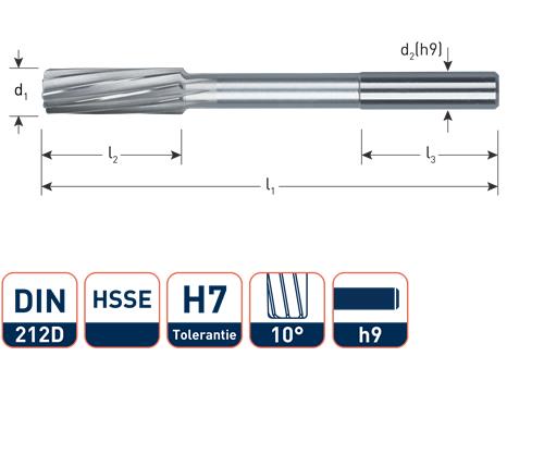 Rotec Machineruimer cil.h7 14.0mm