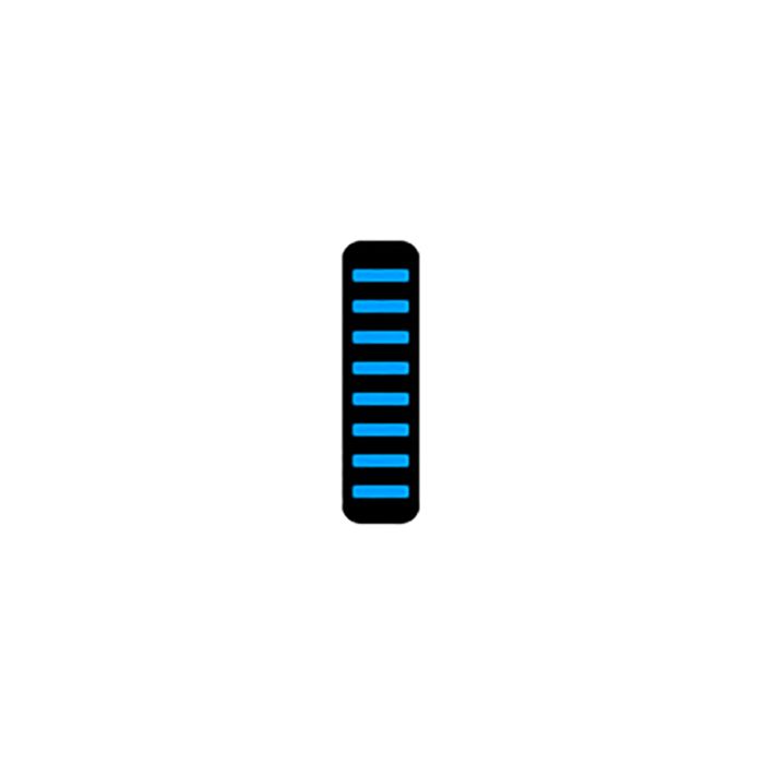 RRP Proguard cable tie - front - sticker - max protection - cyan