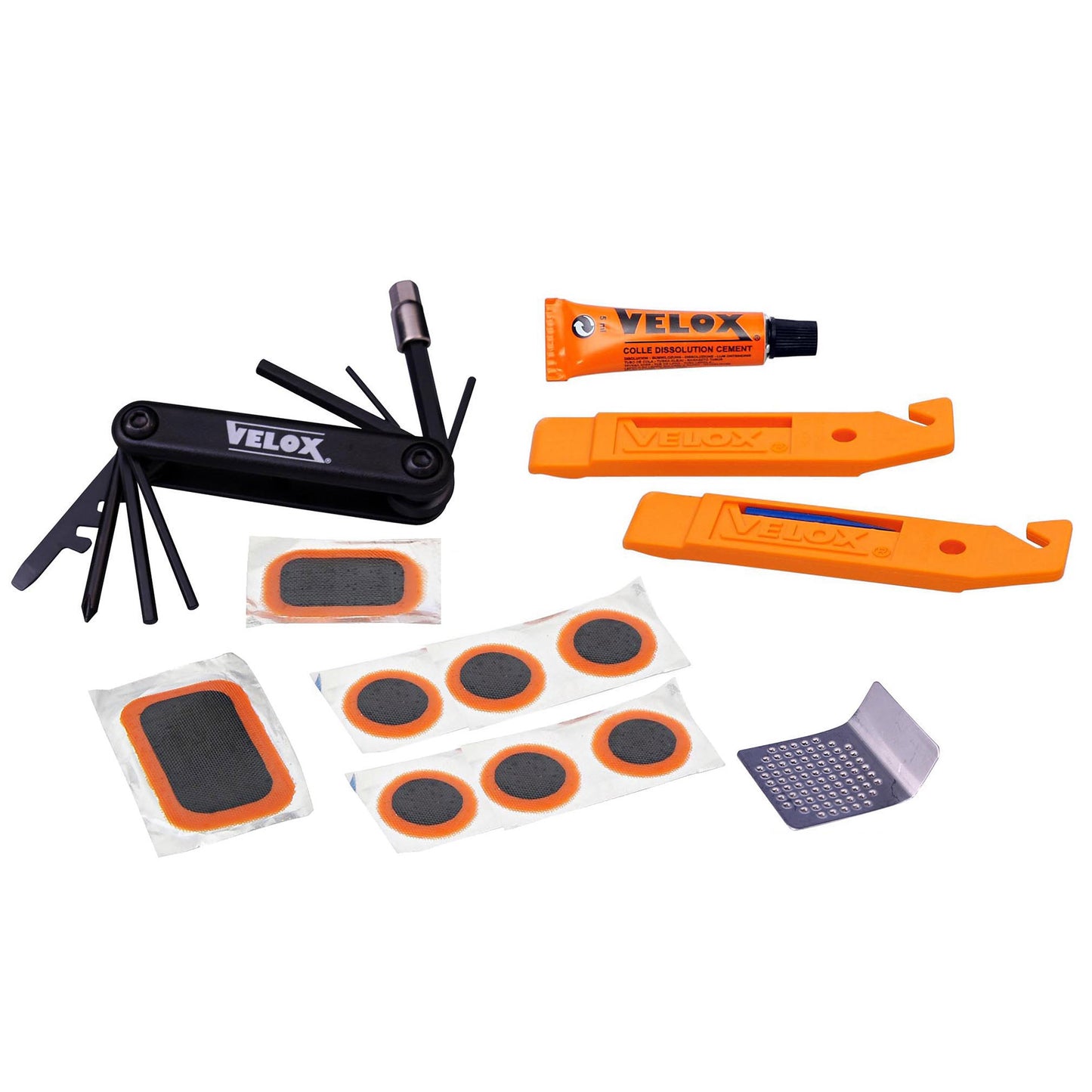 Velox bandenreparatieset met bandenlichters en multitool