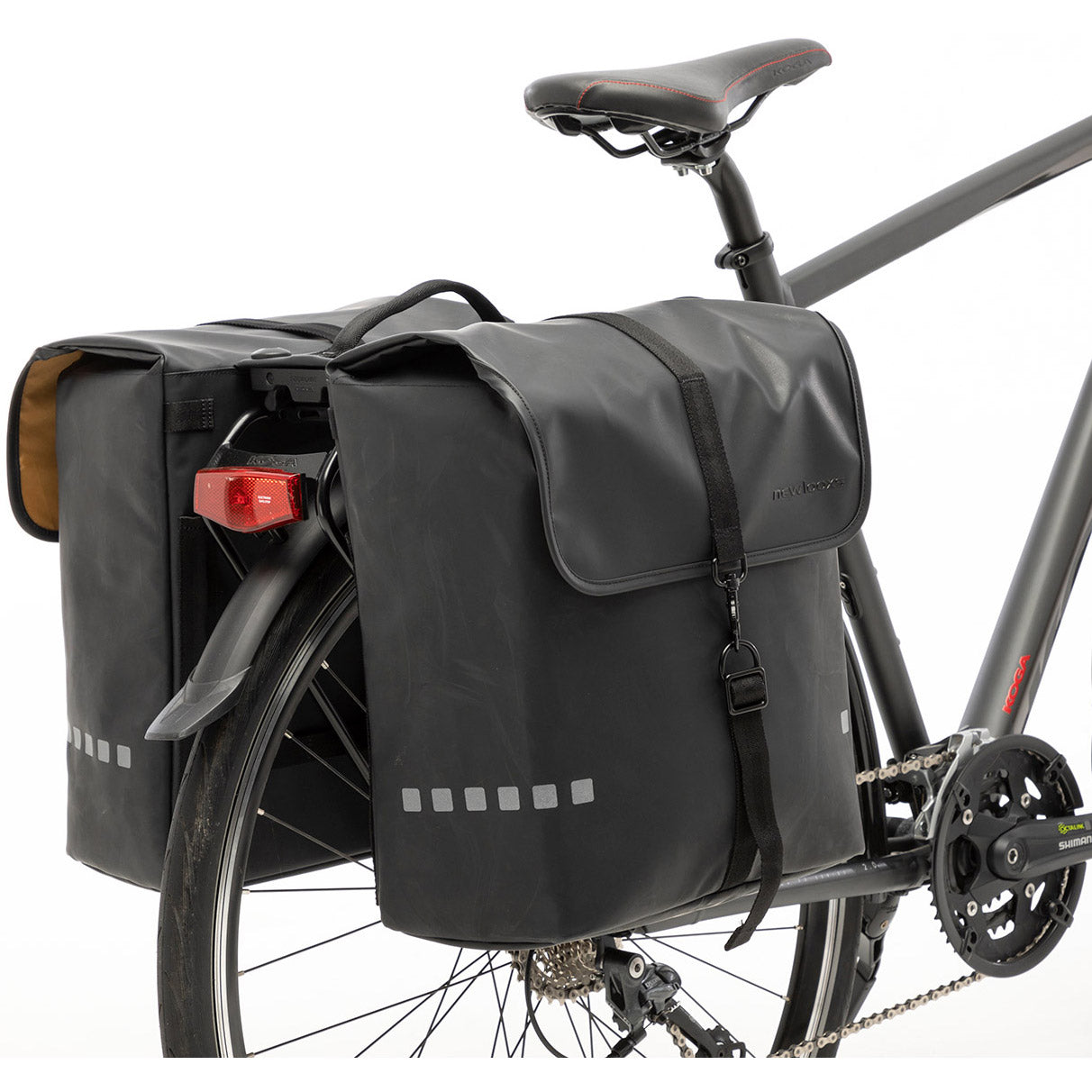 New Looxs Odense Dubbele Fietstas - Zwart - 39L