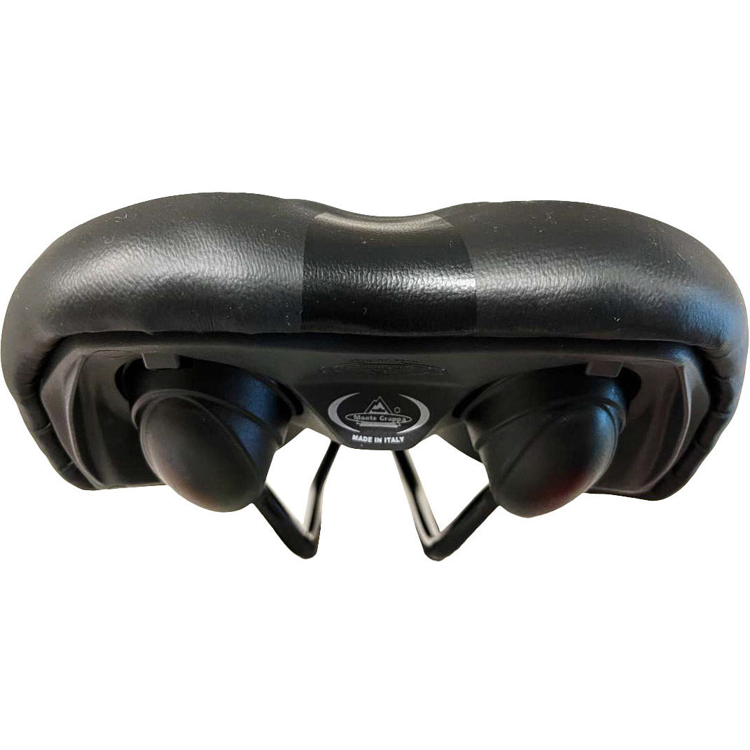 Monte Grappa zadel asola 6200 gel stalen rail zwart