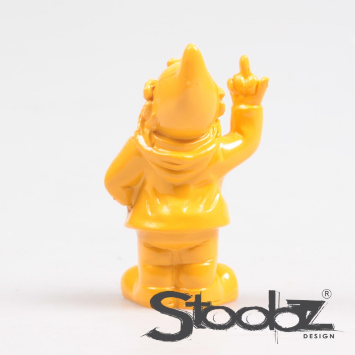 Stoobz Design Stoobz kabouter f*ck you geel 10cm